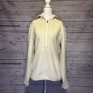 Cuts “The Friday Projects” Hoodie | Large Cream Pullover Sweatshirt